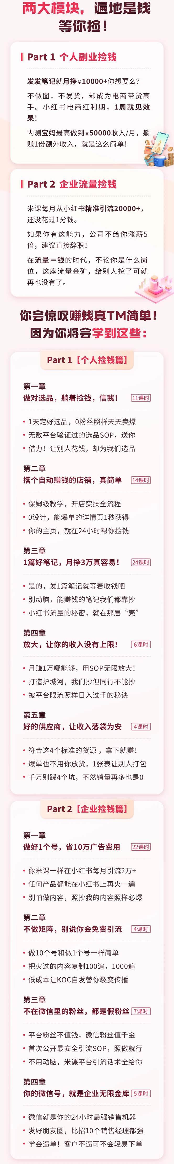 小红书·捡钱课 发发笔记月挣1.5w+不做图 不发货 1周就见效(个人篇+企业篇)